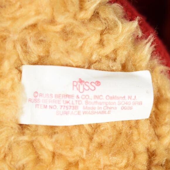 Christmas Bear & Moose Stuffed Animals Holiday Plush Russ 8 inches Gift or Decor - Picture 9 of 10